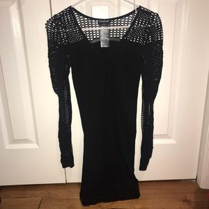 BEBE black bodycon mini dress